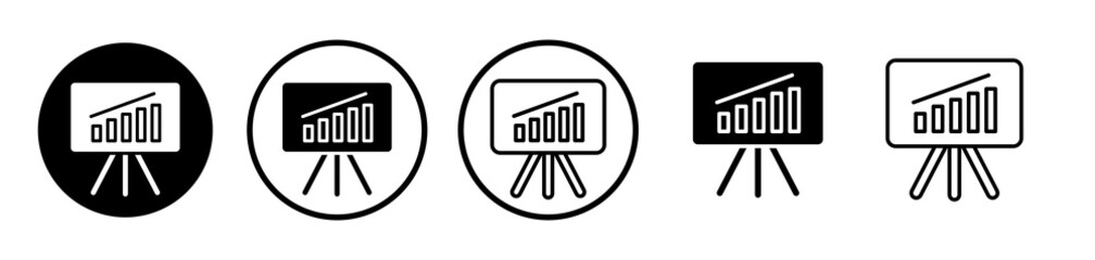 Benchmarking icons symbol. Flat and line design style.