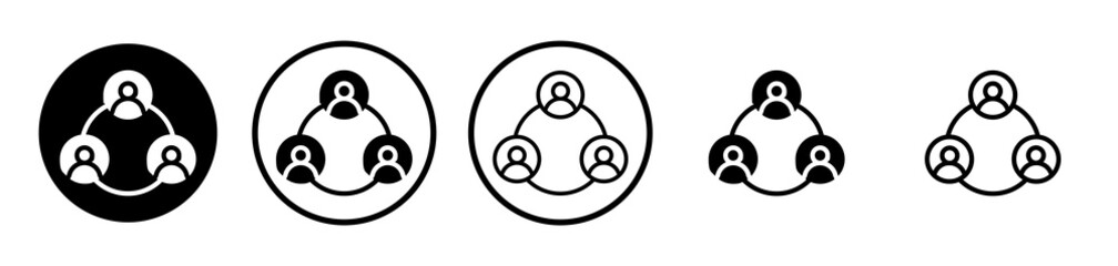 Coordinate icons symbol. Flat and line design style.