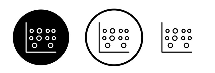 Heat Map icons symbol. Flat and line design style.