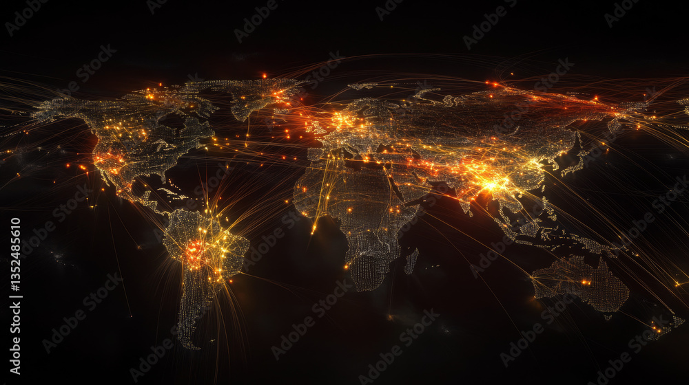 Poster 5g high speed internet connection of internet of things iot, technology network digital data and soc