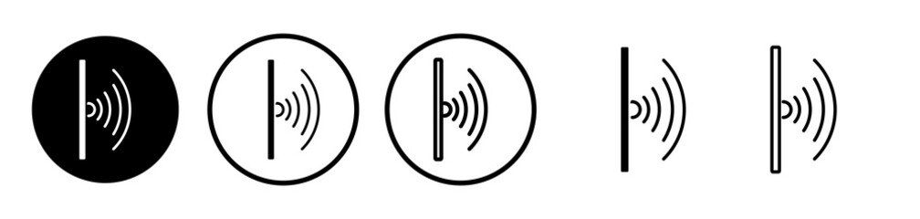 Infrared icons symbol. Flat and line design style.