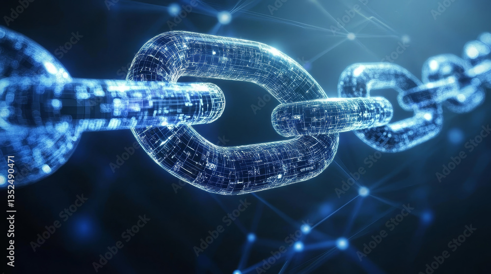 Poster digital cyberspace and digital data network connections. digital data hi-speed internet and blockcha