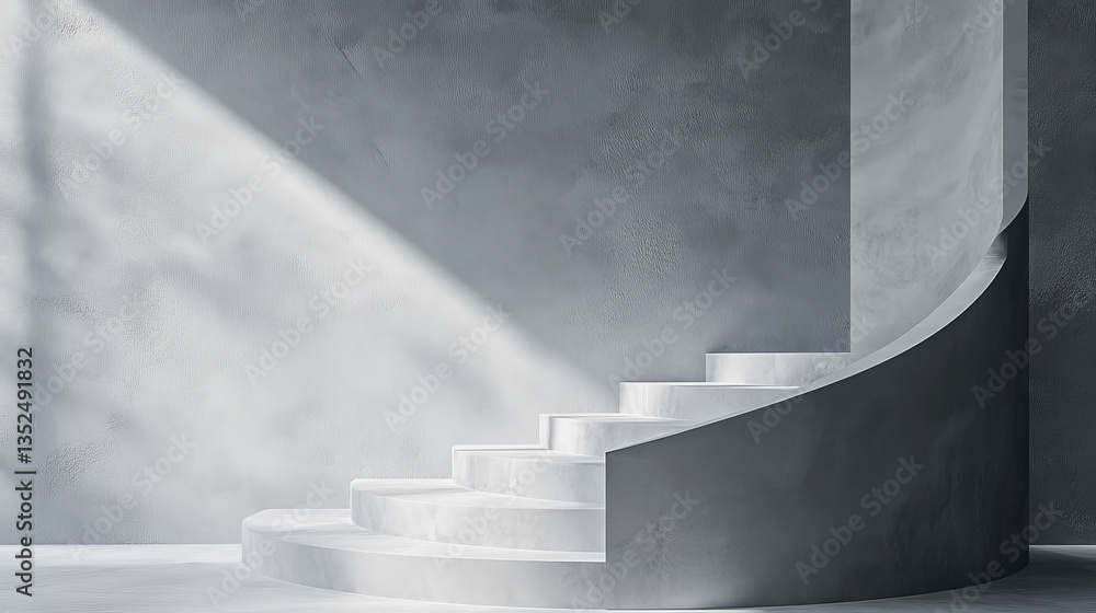 Poster gray curve abstract vector background with copy space