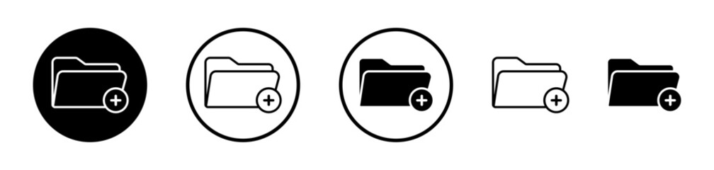 Add folder vector icon symbol. illustration sign collection.