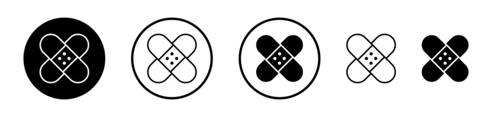 Band aid vector icon symbol. illustration sign collection.