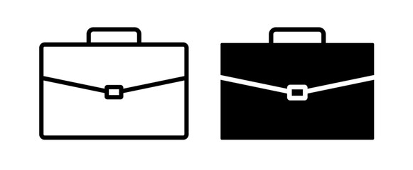 Briefcase vector icon symbol. illustration sign collection.