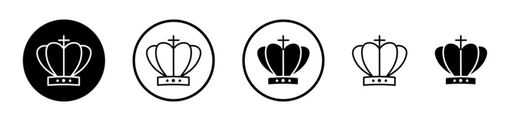 Crown vector icon symbol. illustration sign collection.