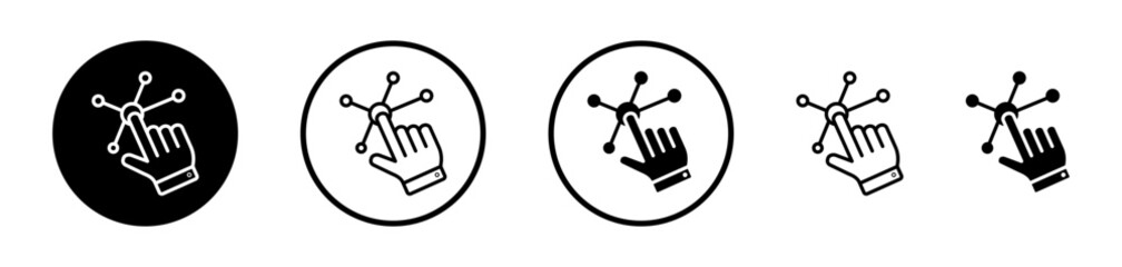 Cursor vector icon symbol. illustration sign collection.
