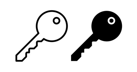 Key vector icon symbol. illustration sign collection.