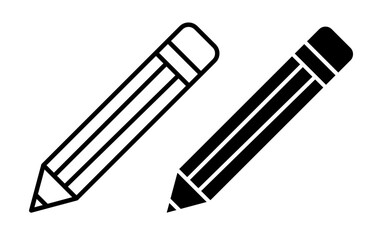 Pencil vector icon symbol. illustration sign collection.