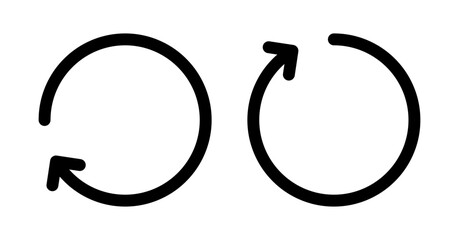 Refresh vector icon symbol. illustration sign collection.