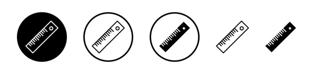 Ruler vector icon symbol. illustration sign collection.