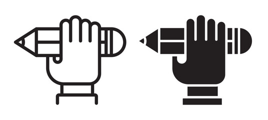 Self expression vector icon symbol. illustration sign collection.