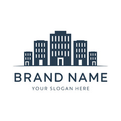 Fototapeta premium Vector real estate and home buildings logo illustration
