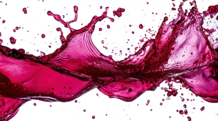 Dynamic Red Liquid Splashing