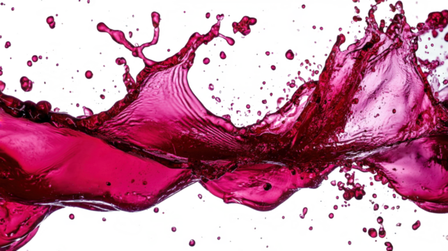 Dynamic Red Liquid Splashing