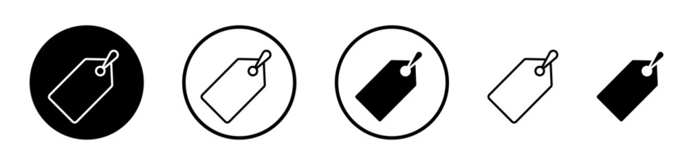 Tag vector icon symbol. illustration sign collection.