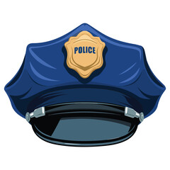 Police Officer Hat Vector Design