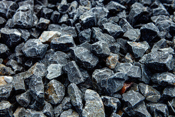 Rock wall. Background of stone for decoration. Old brick floor texture. Abstract background for design with copy space.