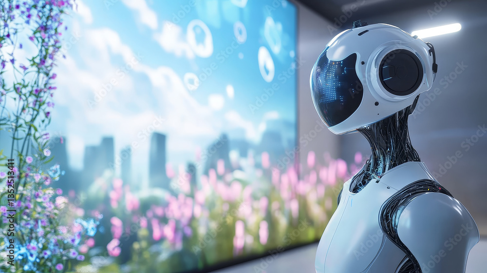 Poster metaverse with social data netowork simulation, ai information of internet of things, hold the globa