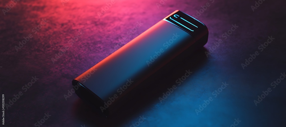 Poster high-quality compact digital recorder in an interview setting with defocused background and branding