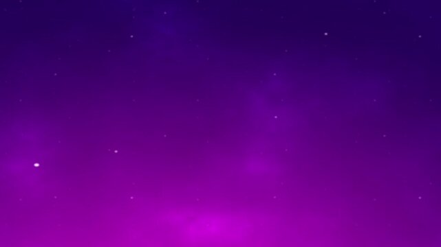 Animated Stars Moving Zoom In Outer Space on Dark Purple Background. Minimal Galaxy Universe Loop Motion Graphic for Science, Technology and Cinematic Design