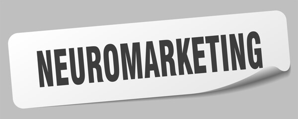 neuromarketing sticker. neuromarketing label
