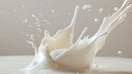 Milk Splash: White Liquid Cream Texture Photography