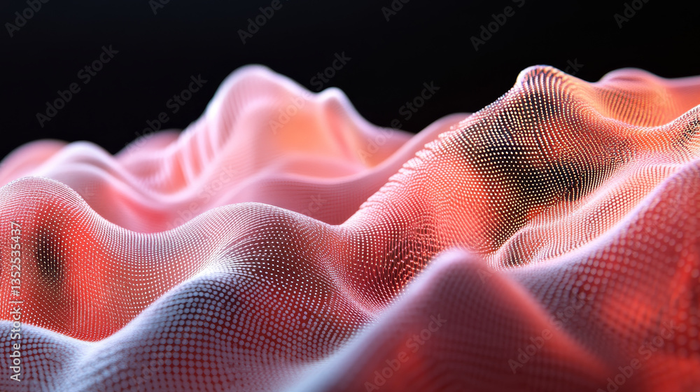 Poster beautiful abstract wave technology background.connection structure.big data visualization and busine