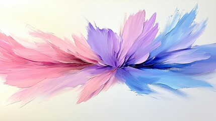 Obraz premium Pastel Color Burst Abstract Painting