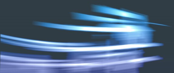 blue and purple abstract wave background with motion blur and halftone texture