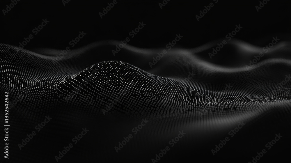 Poster polygon abstract background concept of dots and lines connected. with a dark background and empty sp