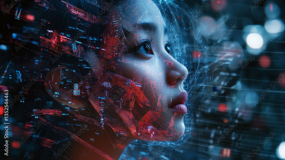 Poster technology internet and big data of cloud computing using artificial intelligence, 5g high-speed con