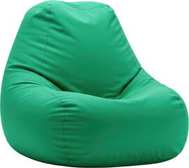Comfortable Green Beanbag Chair for Relaxation and Leisure Perfect for Lounging Indoors