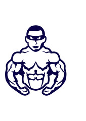 bodybuilder masque super heros musclé bodybuilding 