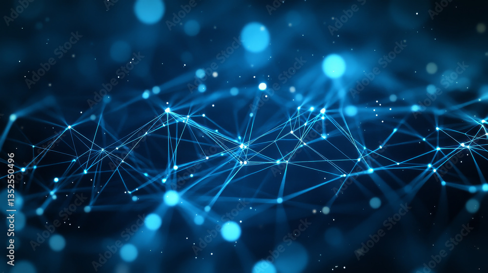 Poster digital background of dots and lines. abstract technology background concept. big data connection.