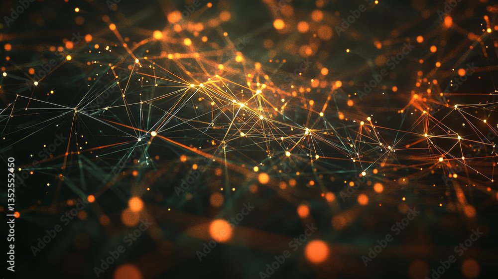 Poster digital data abstract background with technology digital cyberspace, data analysis and global networ