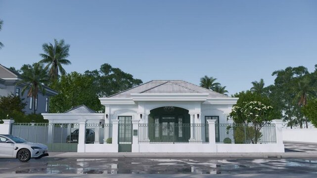 Luxury Classic Villa 3D Render | Architectural Visualization