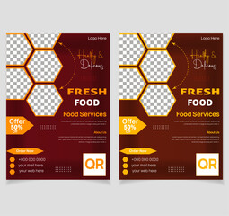 Restaurant Flyer Layout.