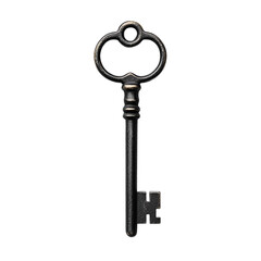 Antique Skeleton Key Black Background Old Key Metal Key Vintage Key,