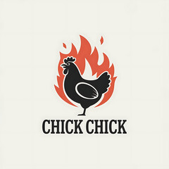 Fototapeta premium Vector illustration of an abstract chicken logo design for company