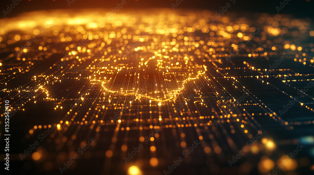 Poster bitcoin blockchain cryptocurrency digital encryption, digital money exchange, technology global netw
