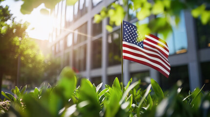 Loyalty Day – American Flag Waving in the Wind