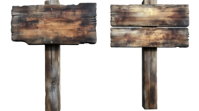 Vintage Wooden Signboards