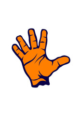 Obraz premium main 5 doigts