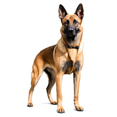 Obraz premium belgian malinois dog isolated on transparent background