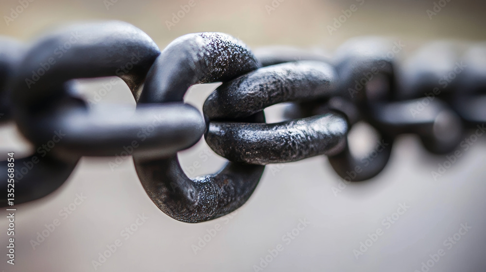 Poster blockchain technology concept transparent decentralized storage system. interconnected chain on a da
