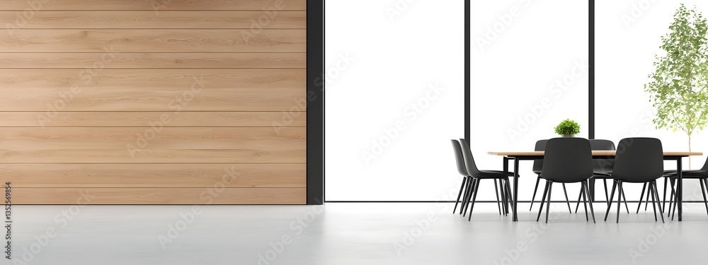 Poster minimalist workspace backdrop with large