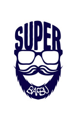 super barbu citation lunette barbe moustache fete des peres
