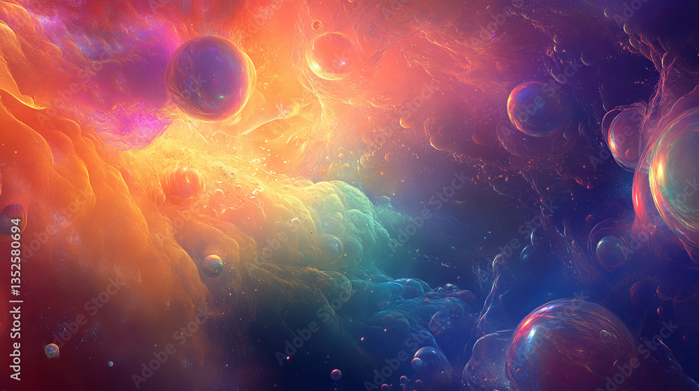 Poster hi-tech digital display holographic information abstract background